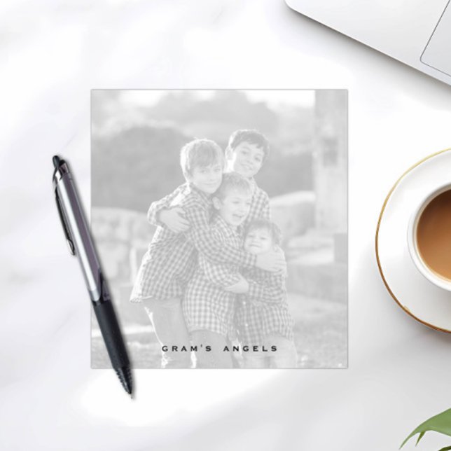 Bloc de notas de fotos de personalizado, blanco y  (Subido por el creador)
