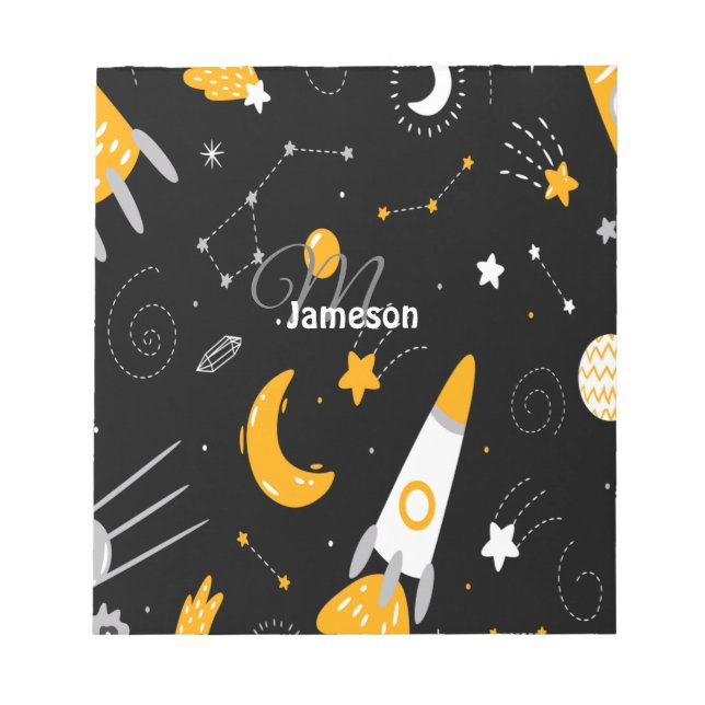 Bloc de notas de galaxia del espacio exterior amar (Frente)