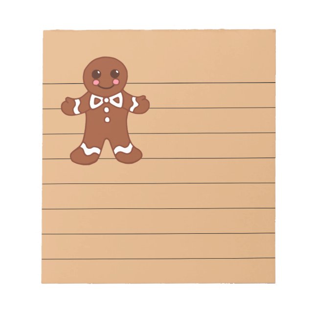 Bloc de notas de galleta de jengibre  (Frente)