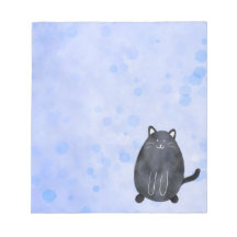 Bloc de notas de gato negro