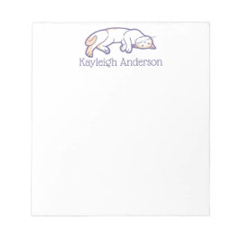 Bloc de notas de gatos en espera