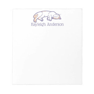 Bloc de notas de gatos en espera