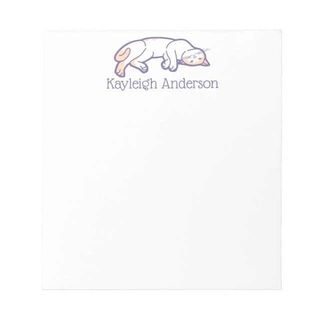 Bloc de notas de gatos en espera (Frente)