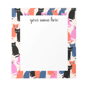 Bloc de notas de gatos personalizado