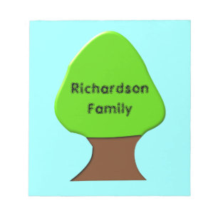 Bloc de notas de genealogía de Personalizable de á