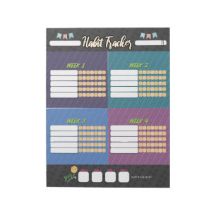 Bloc de notas de HABIT TRACKER para niños