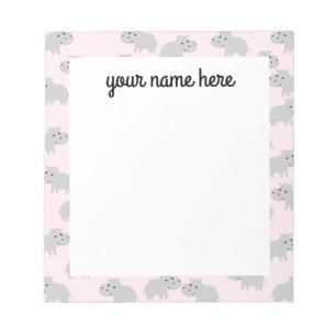Bloc de notas de Hippo personalizado