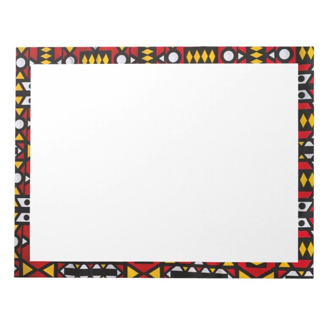 Bloc de notas de impresión africano (Frente)