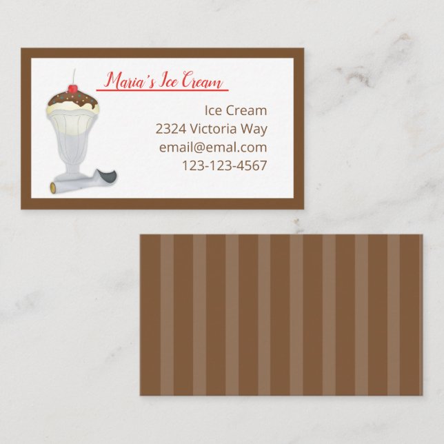 Bloc de notas de invitación de crema de hielo (Anverso / Reverso)