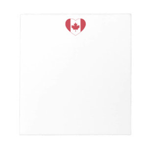 Bloc de notas de la bandera de Canadá