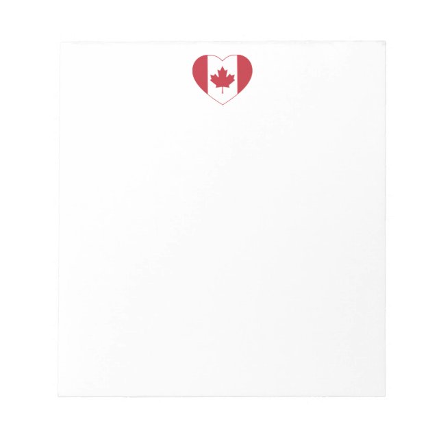 Bloc de notas de la bandera de Canadá (Frente)