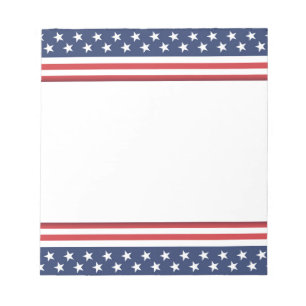 Bloc de notas de la bandera de Estados Unidos