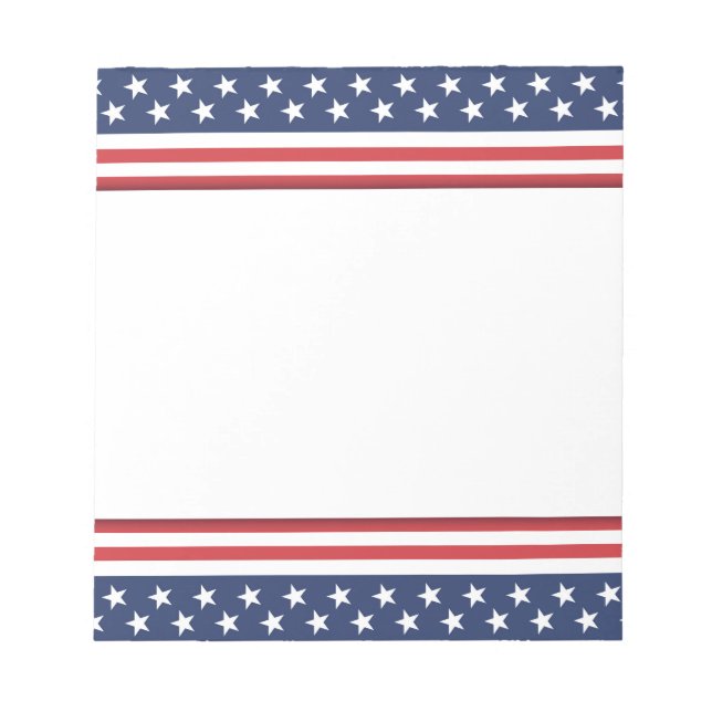 Bloc de notas de la bandera de Estados Unidos (Frente)
