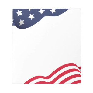 Bloc de notas de la bandera de Estados Unidos