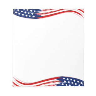 Bloc de notas de la bandera de Estados Unidos