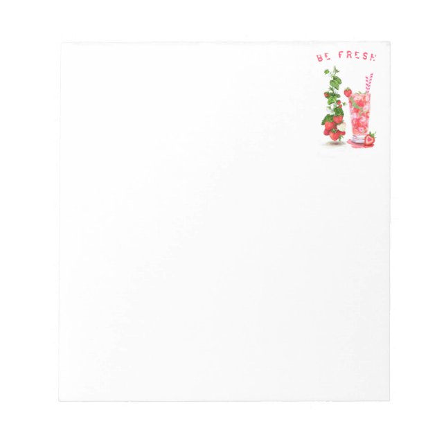 Bloc de notas de la bebida Guay Juice Strawberry (Frente)