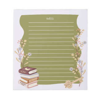 Bloc de notas de la biblioteca secreta