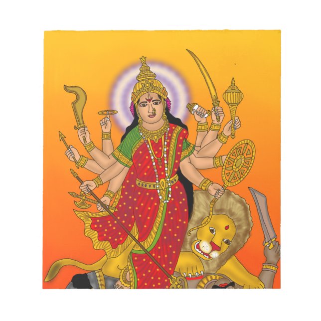 Bloc de notas de la diosa Durga (Frente)