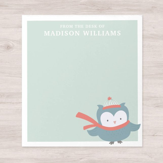 Bloc De Notas De La Escritorio De Nombre Lechuza De Invierno (Subido por el creador)