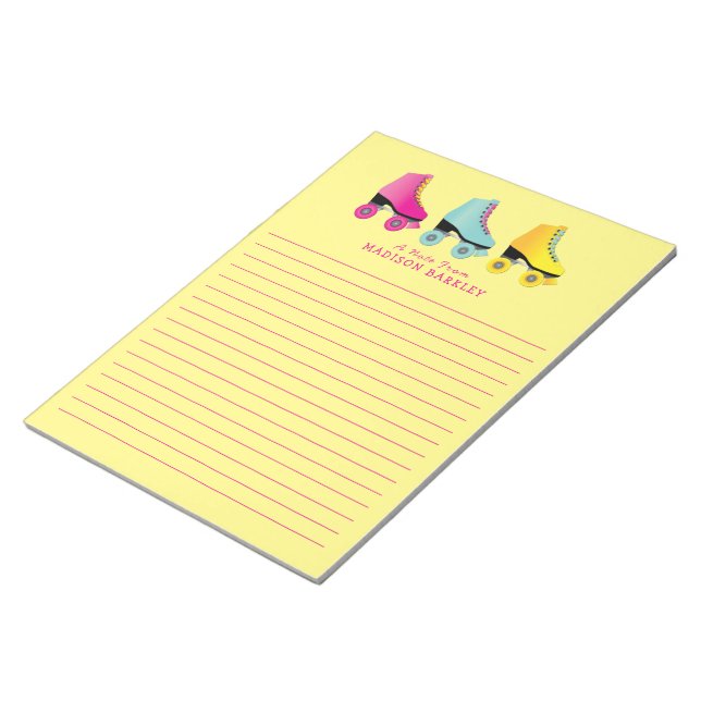 Bloc de notas de la estación de patinaje retro de  (Lado Derecho)
