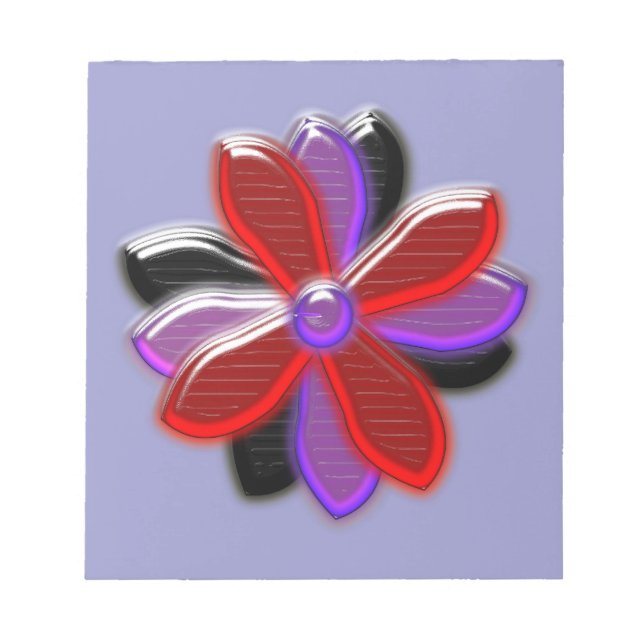 Bloc de notas de la flor del Daisy brillante (Frente)