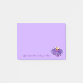 Bloc de notas de la flor púrpura exótica Personali