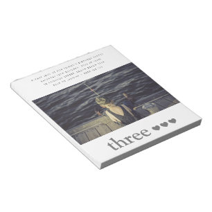 Bloc de notas de la invitación a la foto del cumpl