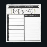 Bloc de notas de la lista de personalizados y de p<br><div class="desc">Este bloc de notas con temática de Moda Shabby es perfecto para planear comidas básicas y comprar comestibles. Añada a su frigorífico una forma conveniente de hacer un seguimiento de las compras y recetas.</div>
