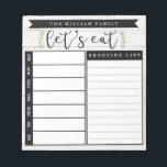Bloc de notas de la lista de personalizados y de p<br><div class="desc">Este bloc de notas con temática de Moda Shabby es perfecto para planear comidas básicas y comprar comestibles. Añada a su frigorífico una forma conveniente de hacer un seguimiento de las compras y recetas.</div>