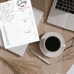Bloc de notas de la lista diaria de tareas pendien<br><div class="desc">Usa esta pancarta desgarradora para garabatear todas las cosas que necesitas para terminar. Una lista diaria de tareas pendientes con colores sencillos que le ayudarán con sus tareas pendientes de cada día.</div>