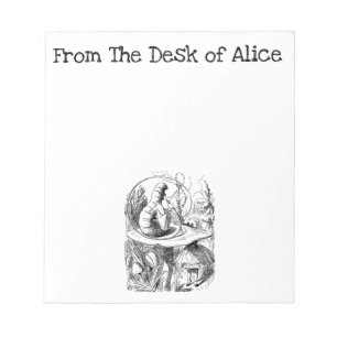 Bloc De Notas De la mesa de, Alicia y la oruga