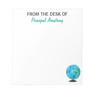 Bloc De Notas De la Oficina de la Escuela Principal del Globe