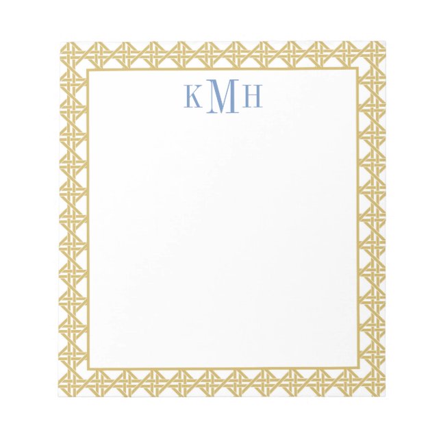 Bloc de notas de la onda de cesta (Frente)