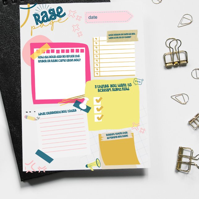 Bloc de notas de la página de rabia por el dolor y (Subido por el creador)