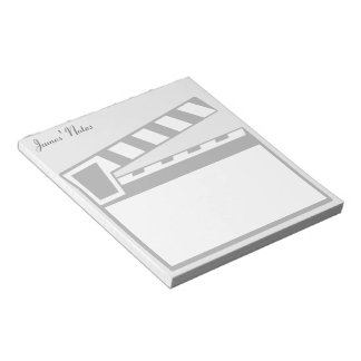 Bloc de notas de la placa de la pizarra de películ