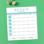Bloc de notas de la tarjeta de puntuación de Bunco<br><div class="desc">Lleve a cabo tantas cartas de puntuación como sea necesario desde este bloc de notas y optimice su juego Bunco con estas listas para ir y usar fácilmente hojas de puntuación de desgarros y cada jugador puede fácilmente llevar un registro de sus victorias y pérdidas, así como el cómputo de...</div>