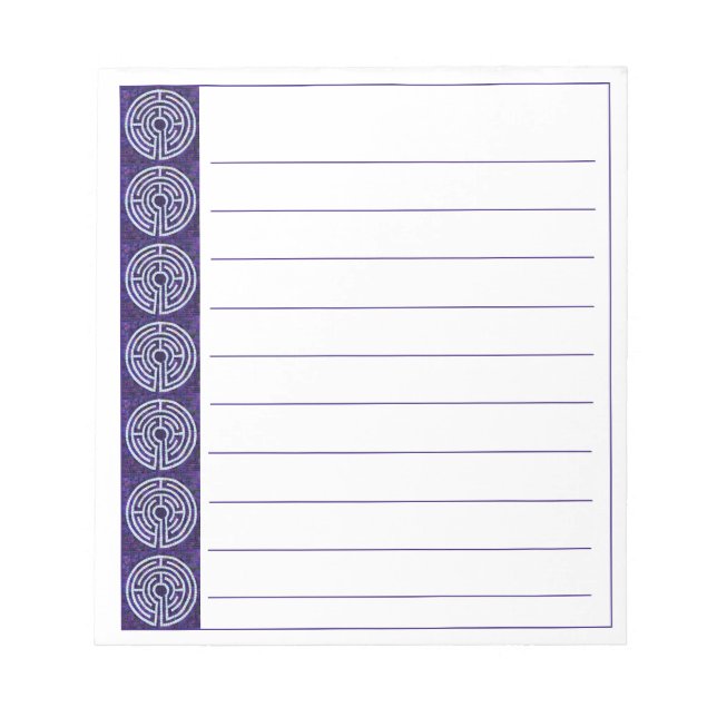 Bloc de notas de LABYRINTH VIII 5.5x6 + líneas (Frente)