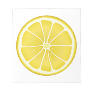 Bloc de notas de limón Sunshine de verano