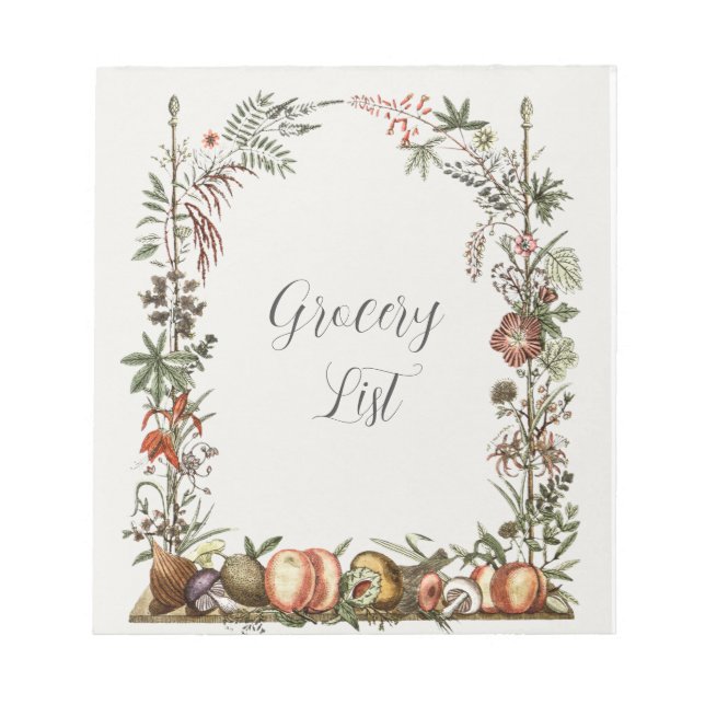 Bloc de notas de lista de compras (Frente)