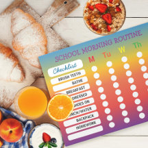 Bloc de notas de lista de comprobación de rutina D