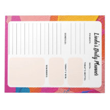 Bloc de notas de lista de tareas diarias abstracto