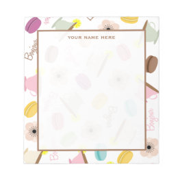 Bloc de notas de los anémones y las maquillas de l