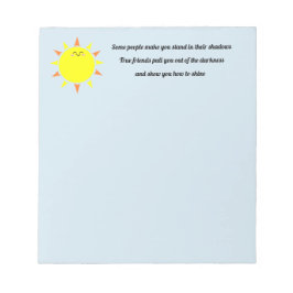 bloc de notas de los verdaderos amigos