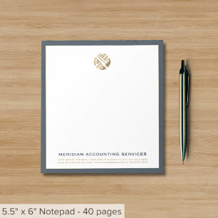 Bloc de notas de lujo simple y elegante