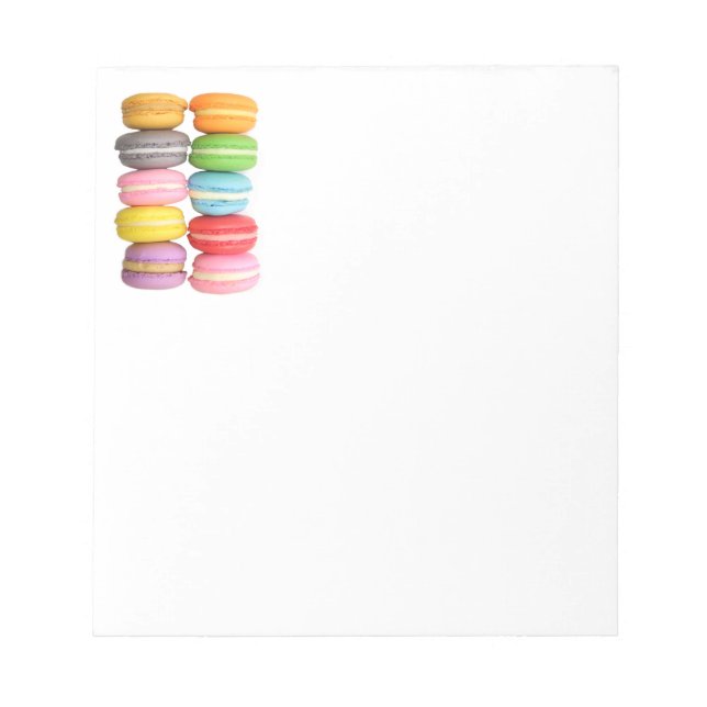 Bloc de notas de Macarons de 5,5" x 6" (Frente)