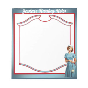 Bloc de notas de mamá y enfermera