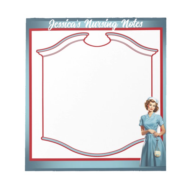 Bloc de notas de mamá y enfermera (Frente)
