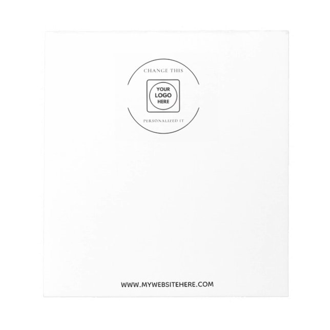Bloc de notas de marca comercial personalizada (Frente)