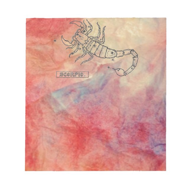 Bloc de notas de Mármol rosa (Frente)