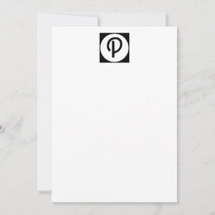 Bloc de notas de monograma personalizado
